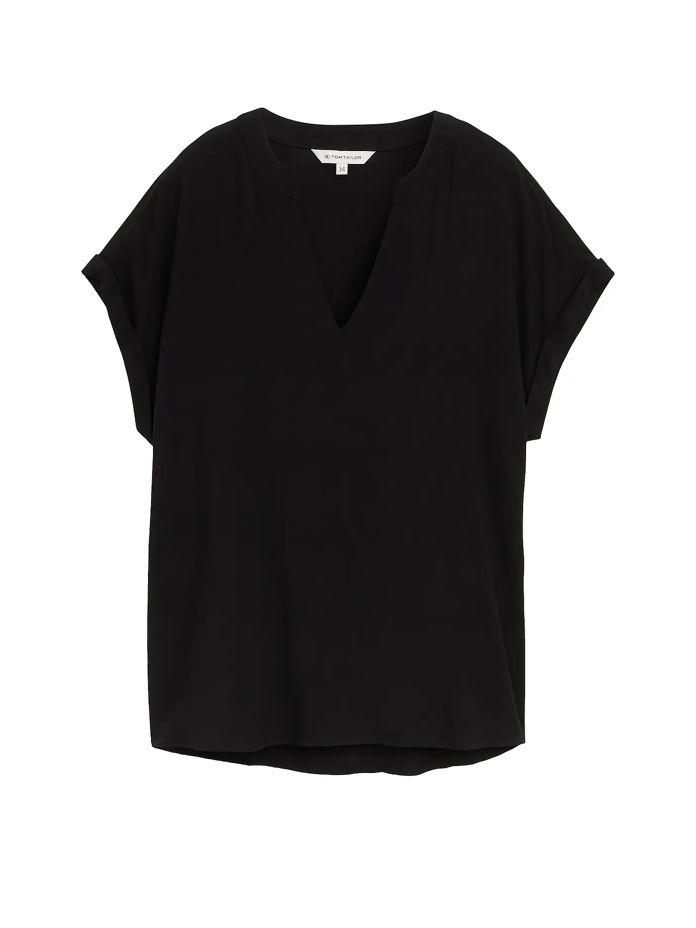 TOM TAILOR | Blusenshirt | schwarz